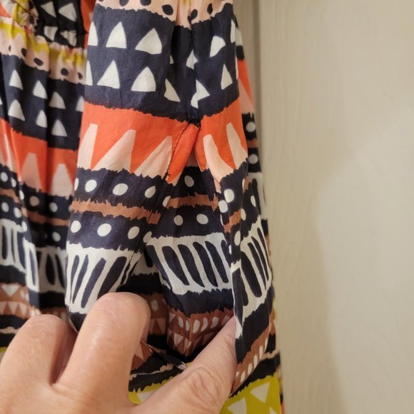 Anthropologie Peyton Silk Dress Size XS Ne Quittez Pas Off Shoulder Flowy Boho - Picture 9 of 12